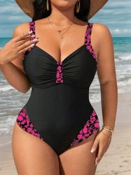 +Size Бански Bellissima Pink