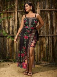 +Size Бански Giselva с парео