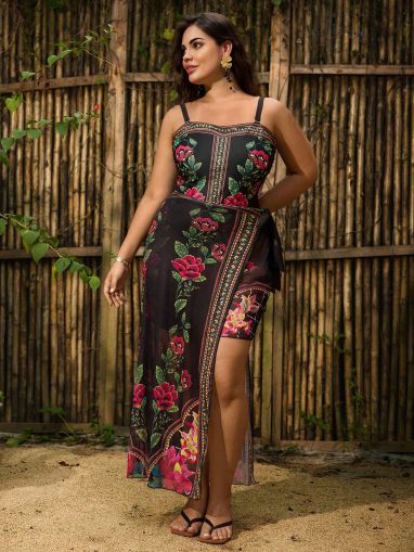 +Size Бански Giselva с парео