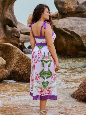 +Size Бански Norevia с парео