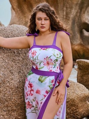 +Size Бански Norevia с парео