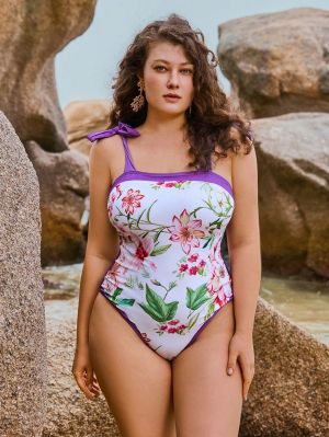 +Size Бански Norevia с парео