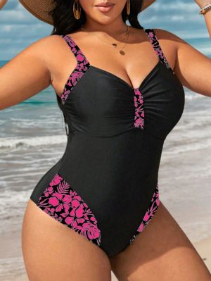 +Size Бански Bellissima Pink