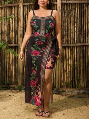 +Size Бански Giselva с парео