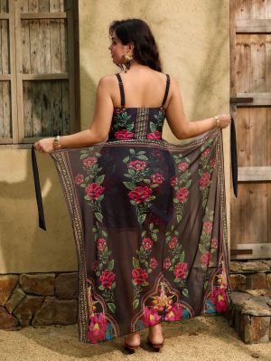 +Size Бански Giselva с парео