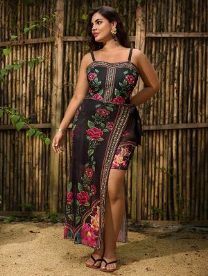 +Size Бански Giselva с парео