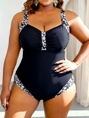 +Size Бански Bellissima Black