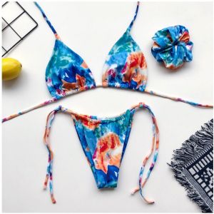 Бански Tilly Scrunchie Blue Orange